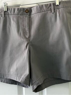Talbots Gray Cotton Bermuda Shorts